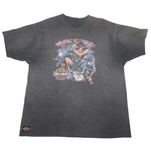 Vintage 1991 3D Emblem “Great American Hog” Harley Davidson T-Shirt XXL/3XL